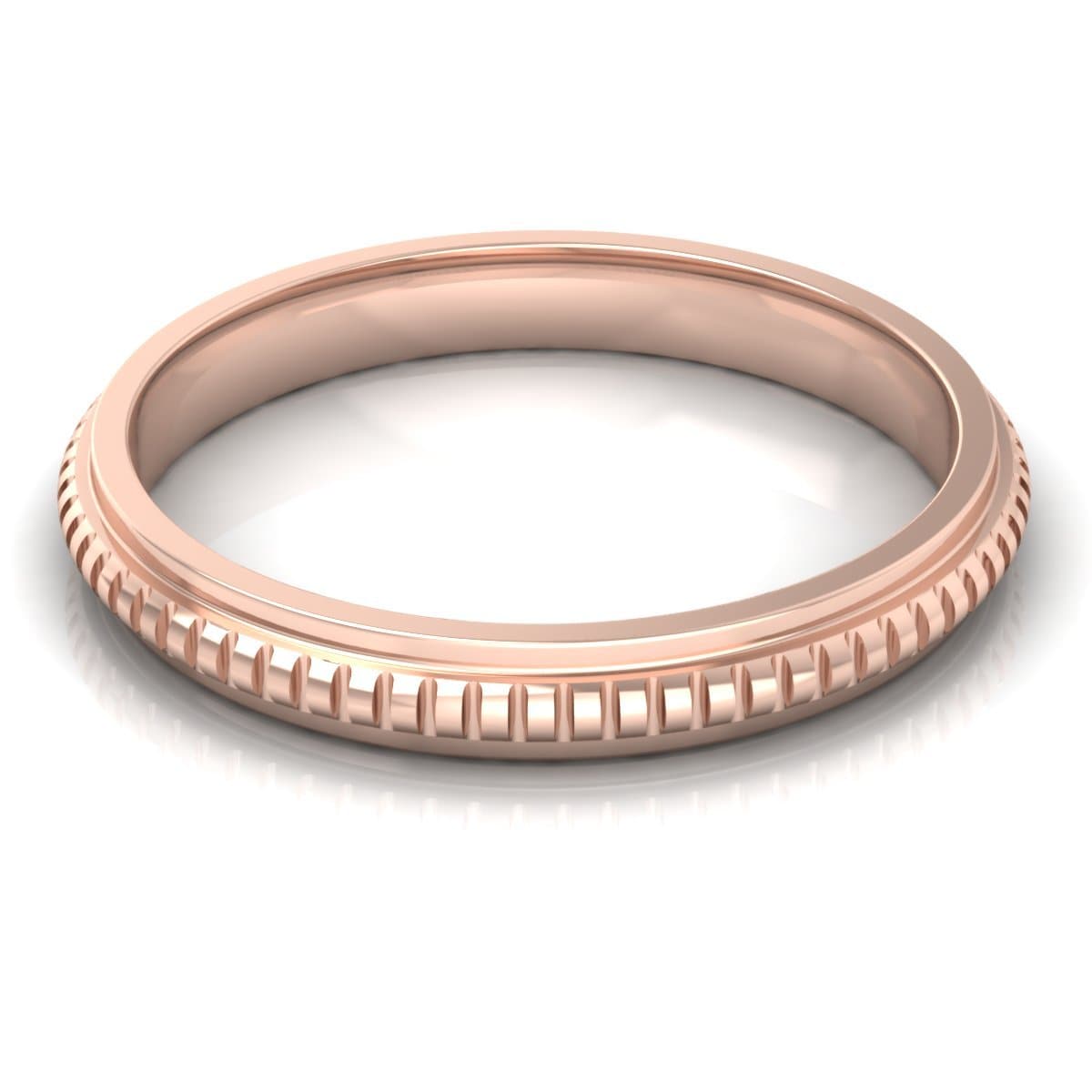 3.0 mm Plain Wedding Band in 14KT, 18KT &amp; Platinum - Primestyle.com