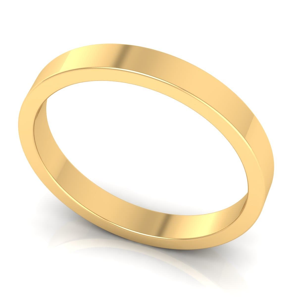 3.0 mm Plain Wedding Band in 14KT, 18KT & Platinum