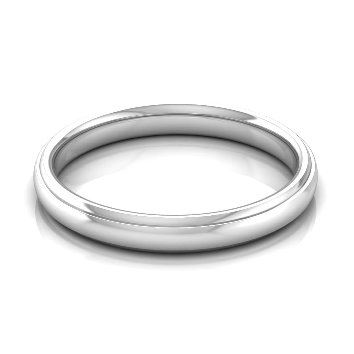 3.0 mm Plain Wedding Band in 14KT, 18KT &amp; Platinum - Primestyle.com