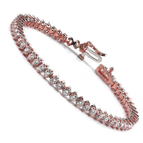 3.00-5.00 CT Round Cut Diamonds - Tennis Bracelet - Primestyle.com