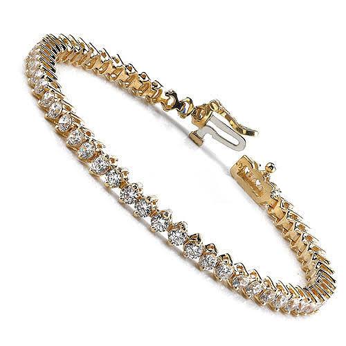 3.00-5.00 CT Round Cut Diamonds - Tennis Bracelet - Primestyle.com