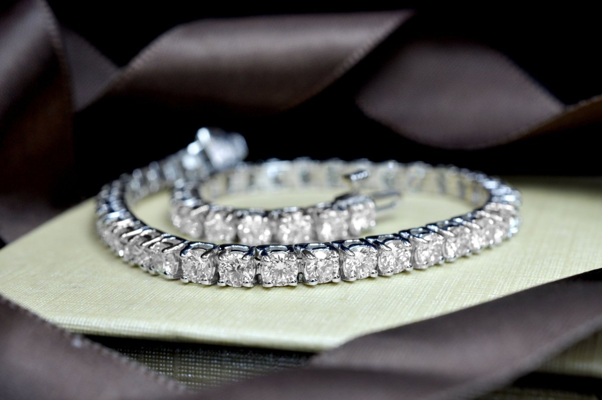 3.00-7.00 CT Round Cut Diamonds - Tennis Bracelet - Primestyle.com