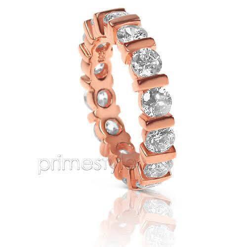 3.00 CT Round Cut Diamonds - Eternity Ring - Primestyle.com