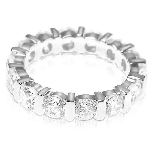 3.00 CT Round Cut Diamonds - Eternity Ring - Primestyle.com