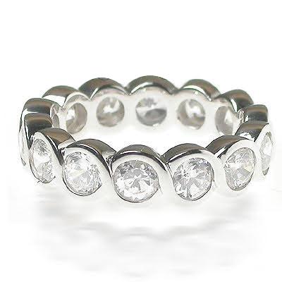 3.10 CT Round Cut Natural Diamonds - Eternity Rings