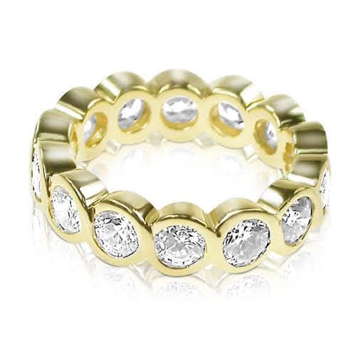 3.10 CT Round Cut Natural Diamonds - Eternity Rings