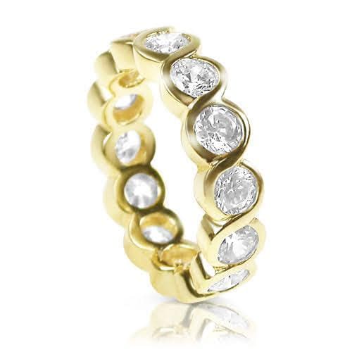3.10 CT Round Cut Natural Diamonds - Eternity Rings