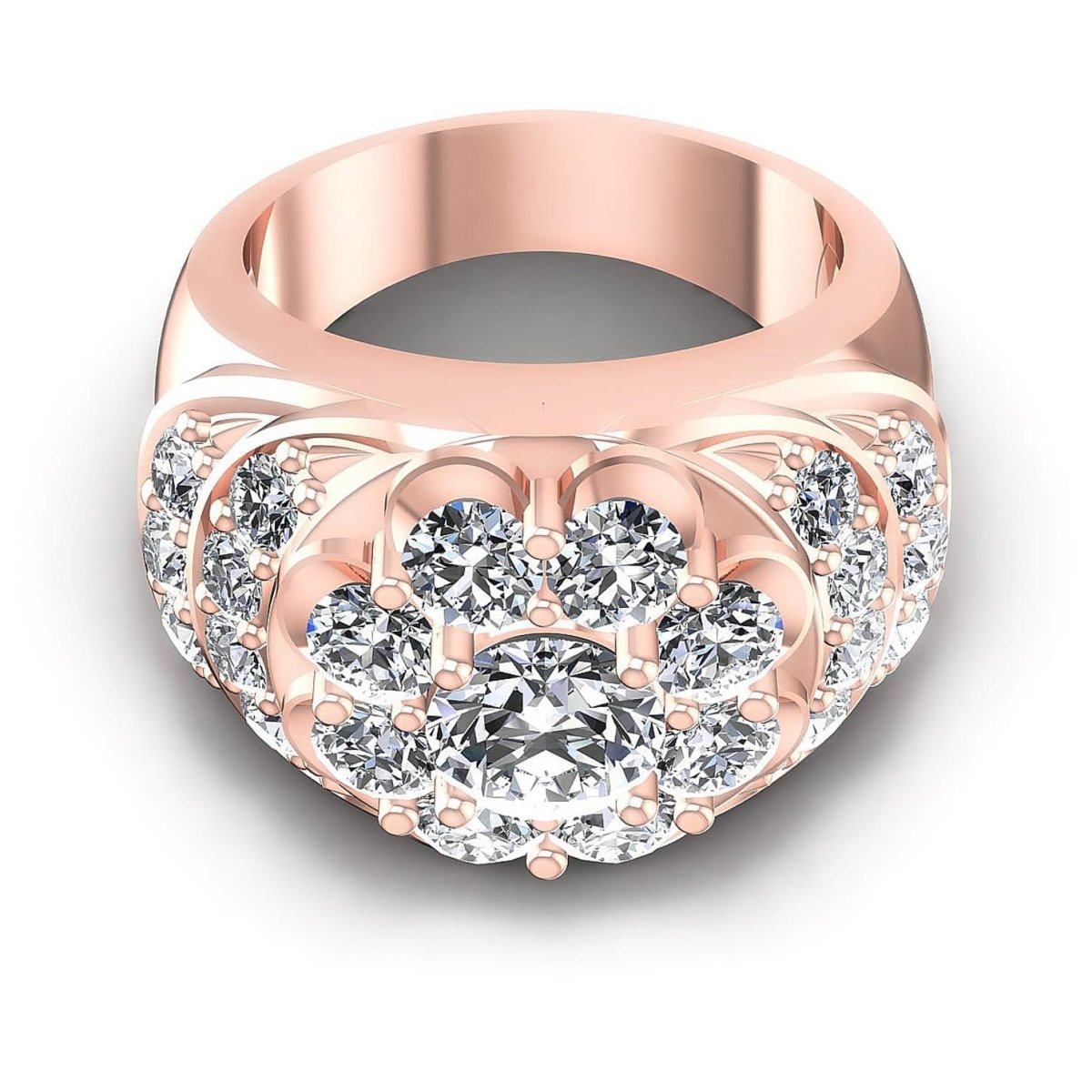 3.15 CT Round Cut Diamonds - Fashion Ring - Primestyle.com