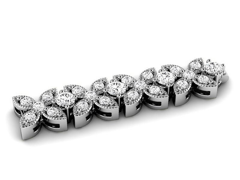 3.20 CT Round Cut Diamonds - Tennis Bracelet