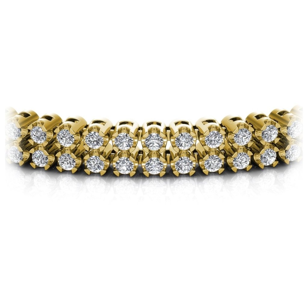 3.50-4.00 CT Round Cut Natural Diamonds - Diamond Bracelets