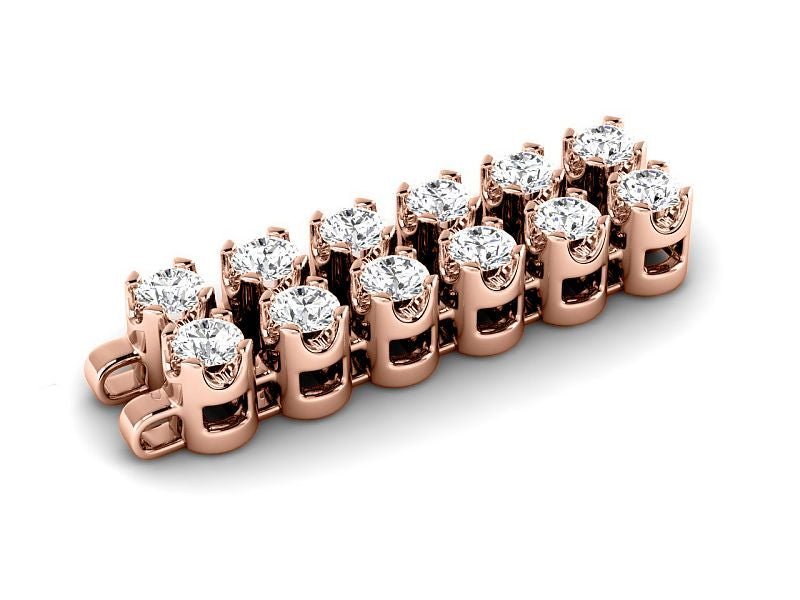 3.50 - 4.00 CT Round Cut Lab Grown Diamonds - Diamond Bracelet - Primestyle.com