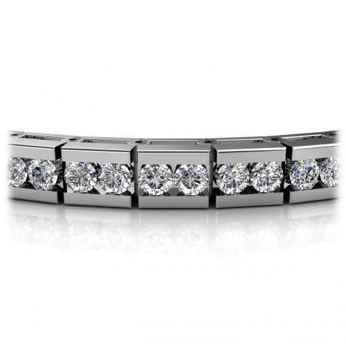 3.50-5.50 CT Round Cut Diamonds - Tennis Bracelet - Primestyle.com