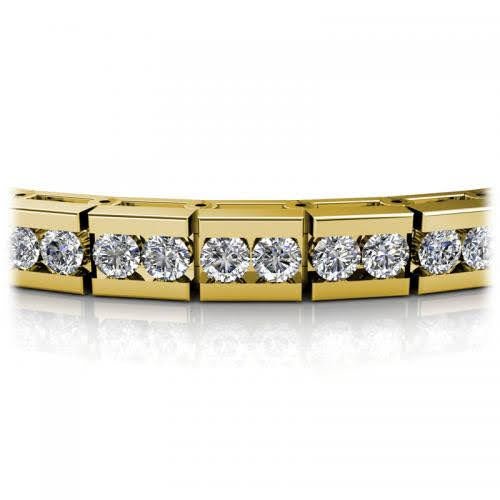 3.50-5.50 CT Round Cut Diamonds - Tennis Bracelet