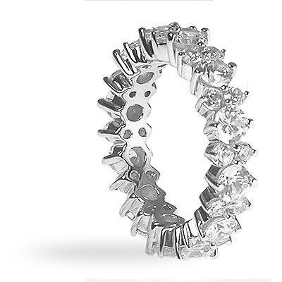 3.60 CT Round Cut Natural Diamonds - Eternity Rings