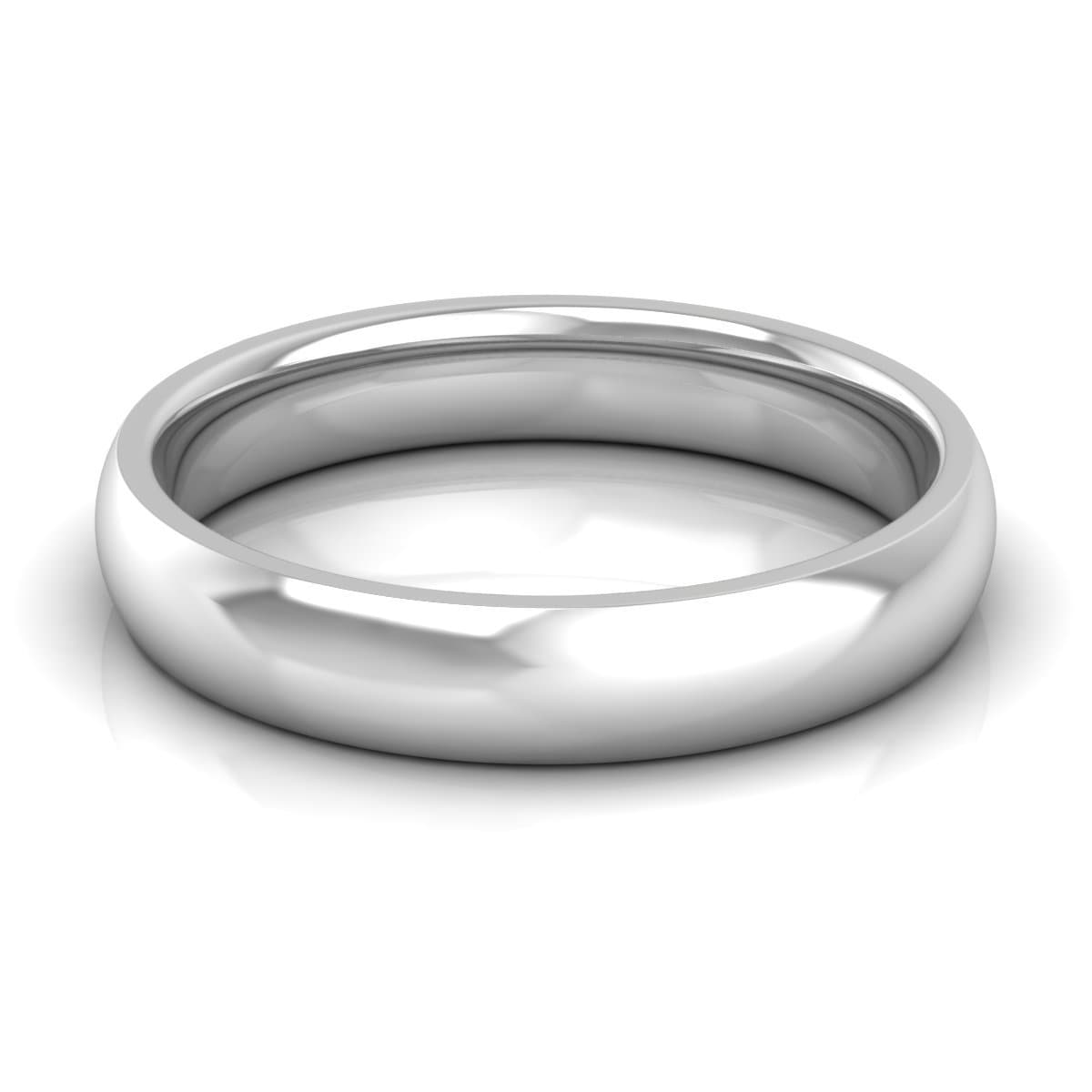 4.0 mm Comfort Fit Plain Wedding Band in 14KT, 18KT & Platinum