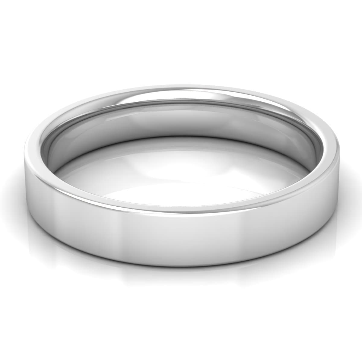 4.0 mm Comfort Fit Plain Wedding Band in 14KT, 18KT & Platinum