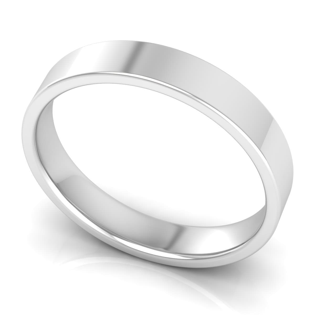 4.0 mm Comfort Fit Plain Wedding Band in 14KT, 18KT &amp; Platinum - Primestyle.com