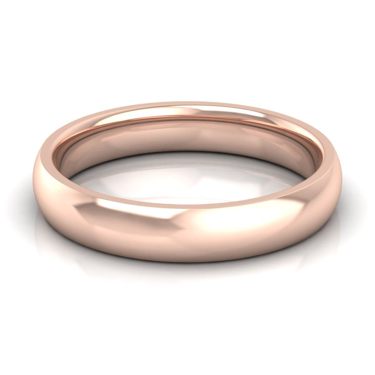 4.0 mm Comfort Fit Plain Wedding Band in 14KT, 18KT & Platinum - Primestyle.com