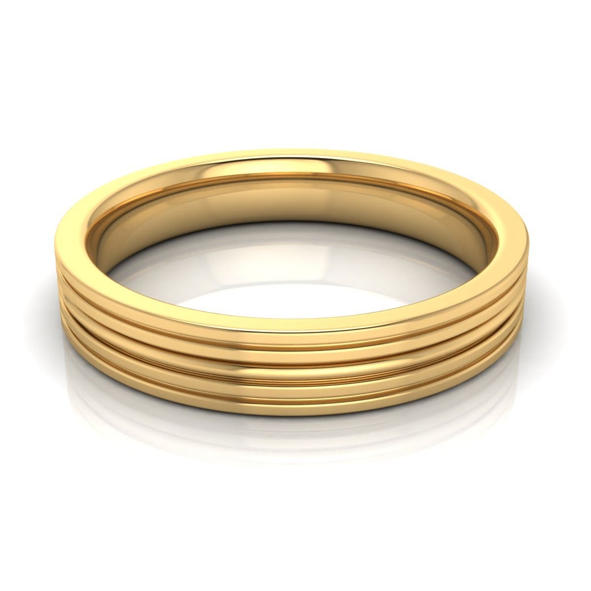 4.0 mm Plain Wedding Band in 14KT, 18KT & Platinum