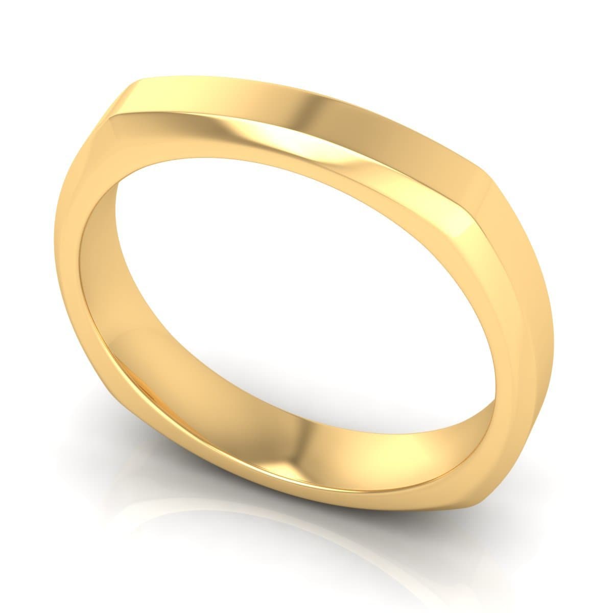 4.0 mm Plain Wedding Band in 14KT, 18KT & Platinum - Primestyle.com