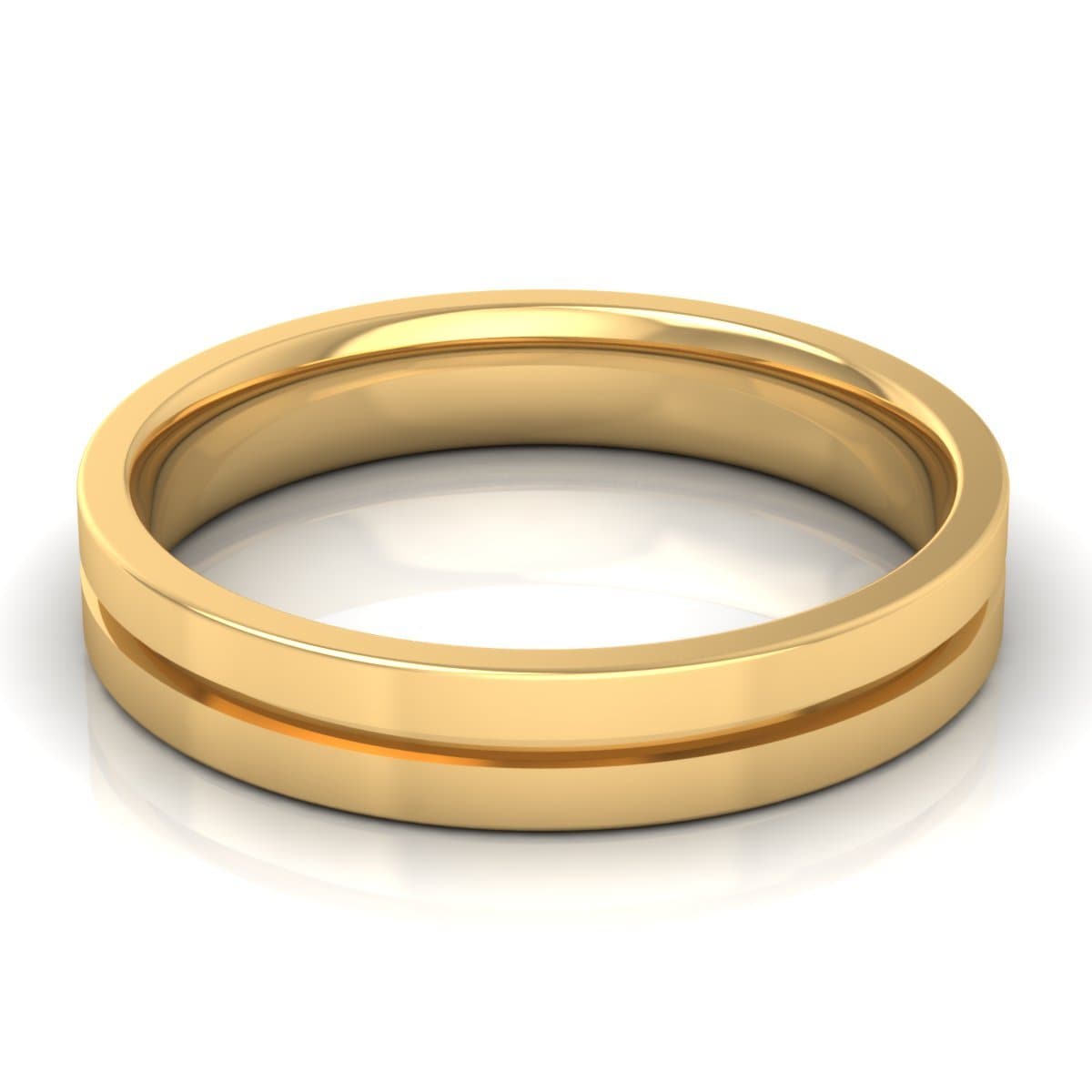 4.0 mm Plain Wedding Band in 14KT, 18KT & Platinum