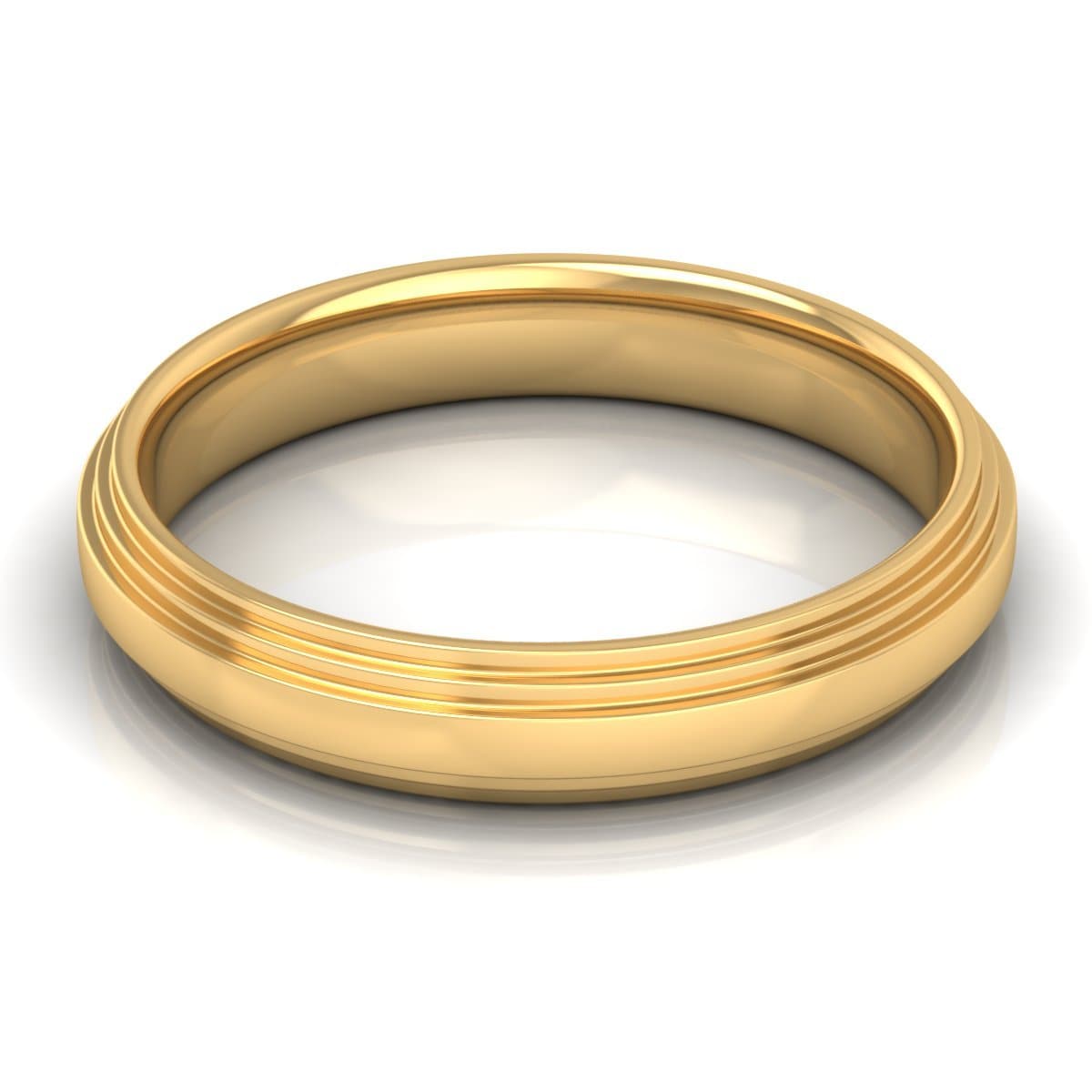 4.0 mm Plain Wedding Band in 14KT, 18KT & Platinum