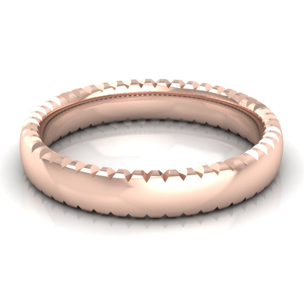 4.0 mm Plain Wedding Band in 14KT, 18KT & Platinum - Primestyle.com