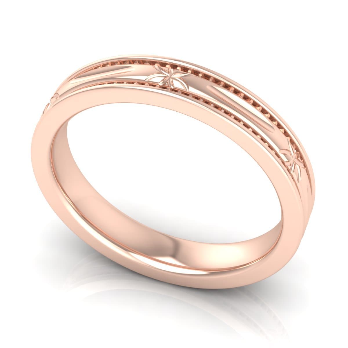 4.0 mm Plain Wedding Band in 14KT, 18KT & Platinum