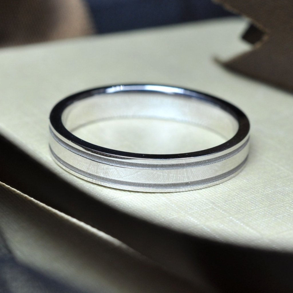 4.0 mm Plain Wedding Band in 14KT, 18KT & Platinum - Primestyle.com