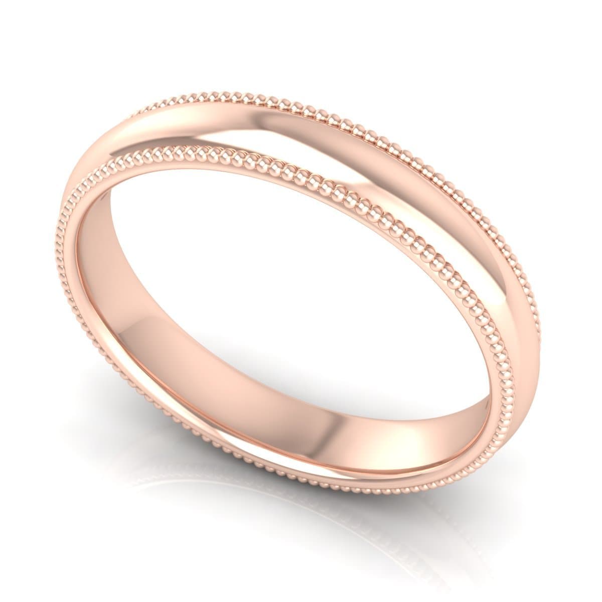 4.0 mm Plain Wedding Band in 14KT, 18KT & Platinum - Primestyle.com
