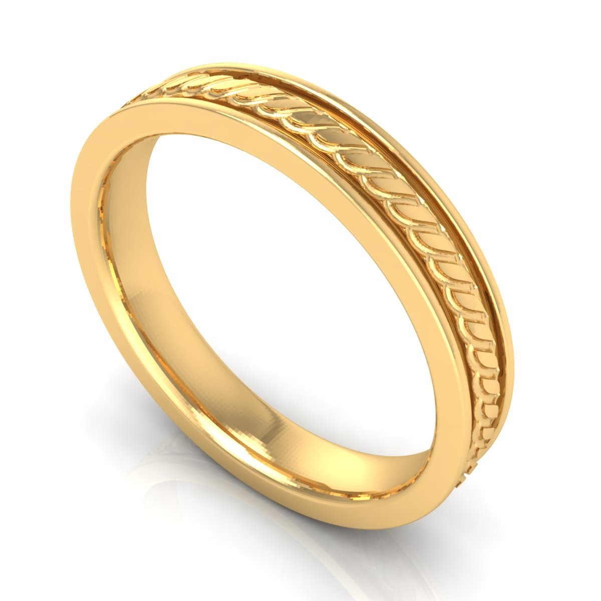 4.0 mm Plain Wedding Band in 14KT, 18KT & Platinum