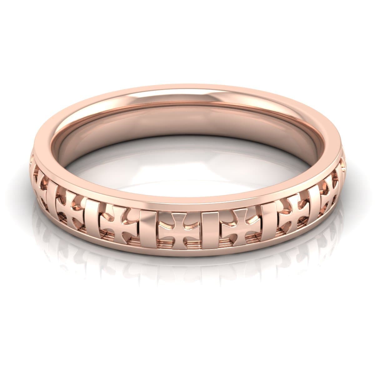 4.0 mm Plain Wedding Band in 14KT, 18KT & Platinum - Primestyle.com
