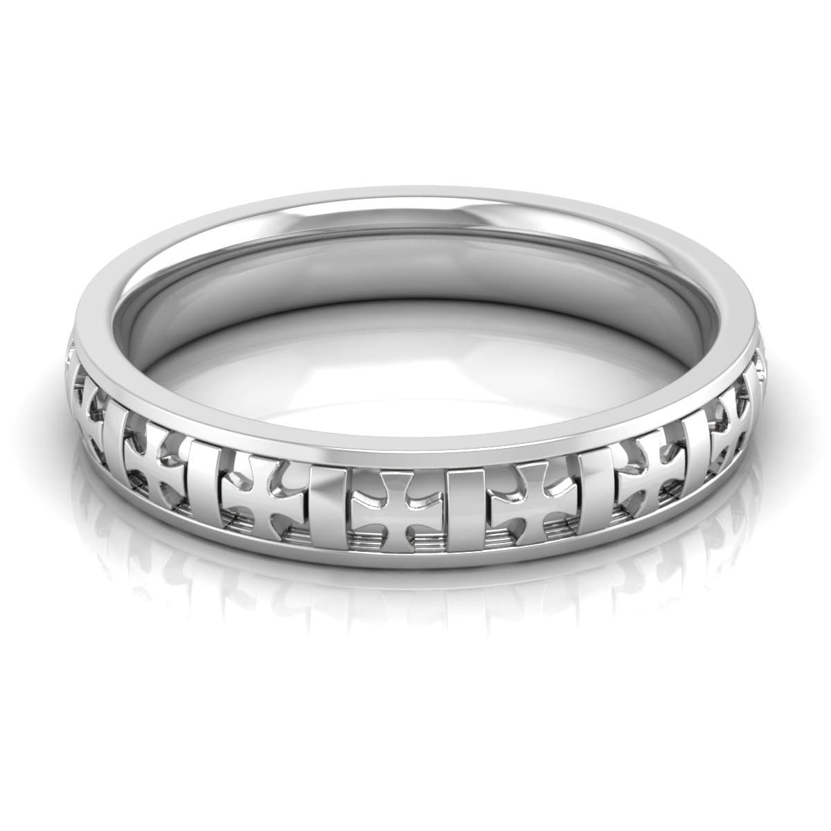 4.0 mm Plain Wedding Band in 14KT, 18KT & Platinum - Primestyle.com