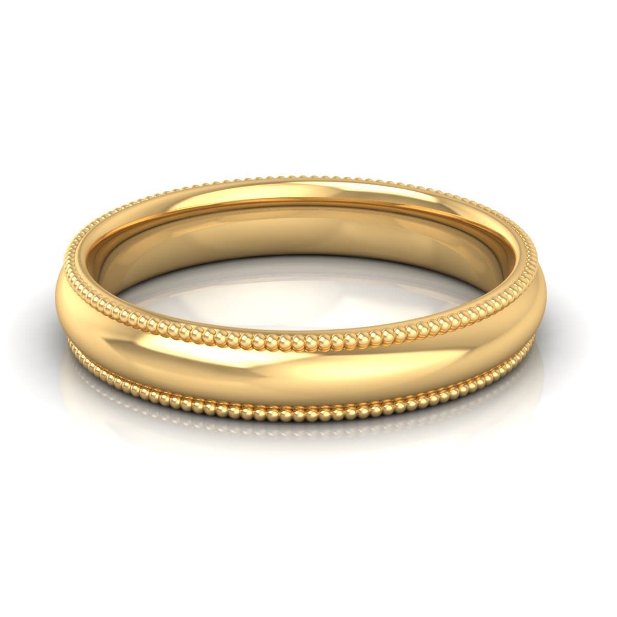 4.0 mm Plain Wedding Band in 14KT, 18KT & Platinum