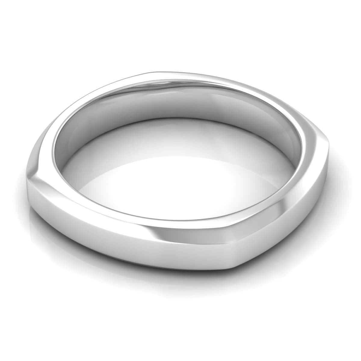 4.0 mm Plain Wedding Band in 14KT, 18KT & Platinum - Primestyle.com