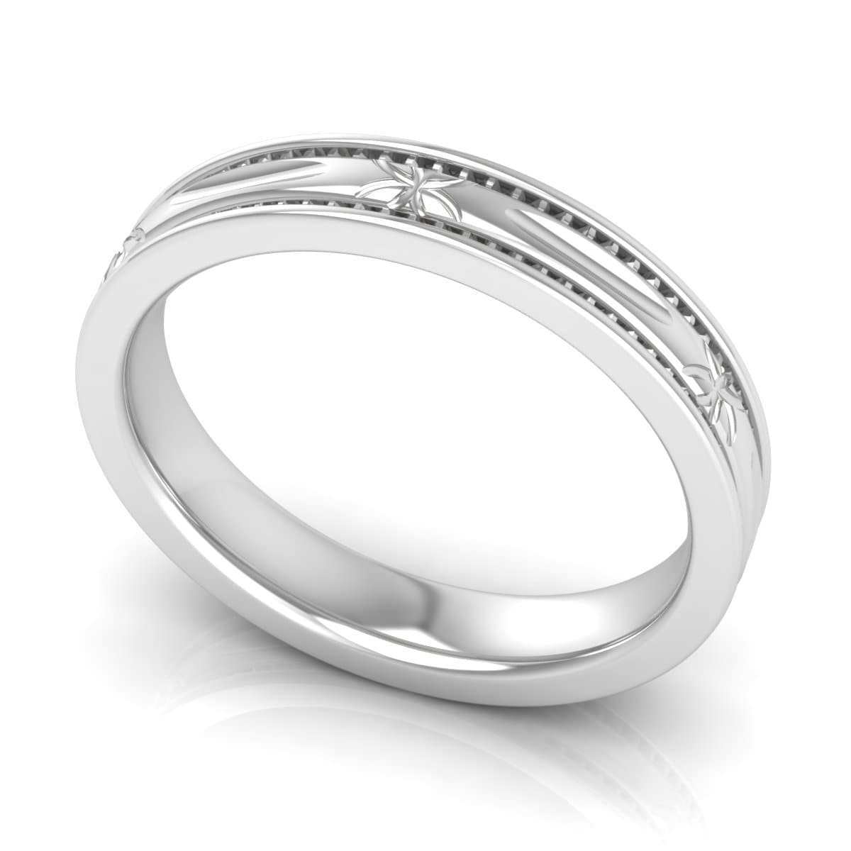 4.0 mm Plain Wedding Band in 14KT, 18KT & Platinum