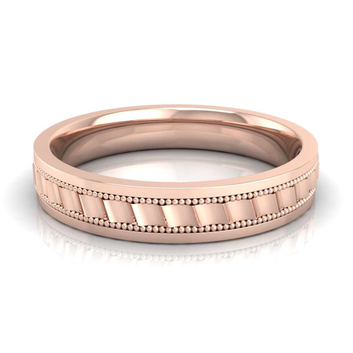 4.0 mm Plain Wedding Band in 14KT, 18KT & Platinum - Primestyle.com