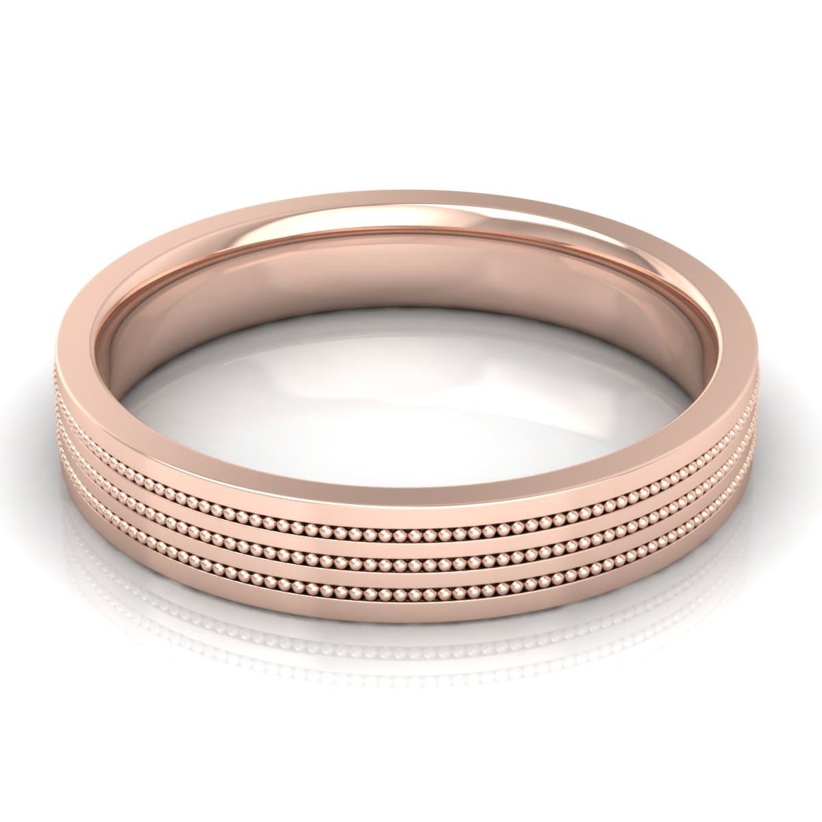 4.0 mm Plain Wedding Band in 14KT, 18KT & Platinum