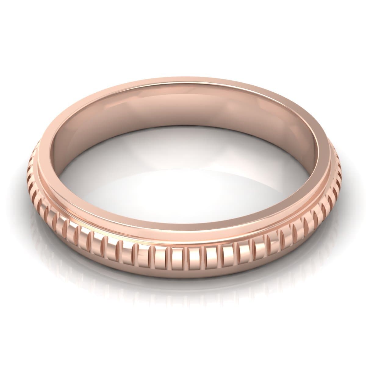 4.0 mm Plain Wedding Band in 14KT, 18KT & Platinum - Primestyle.com