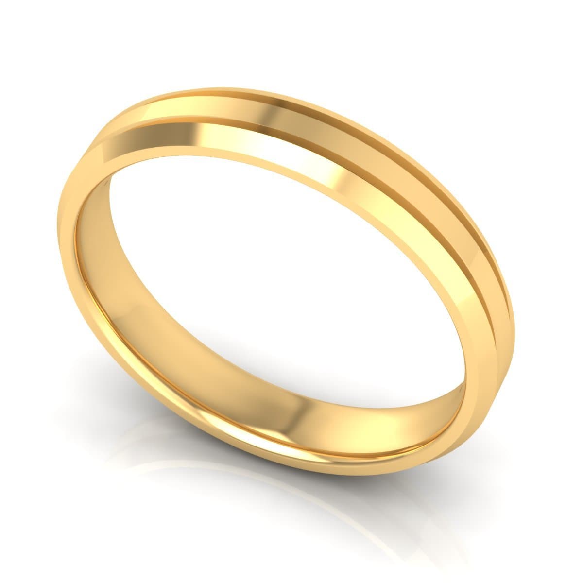 4.0 mm Plain Wedding Band in 14KT, 18KT & Platinum