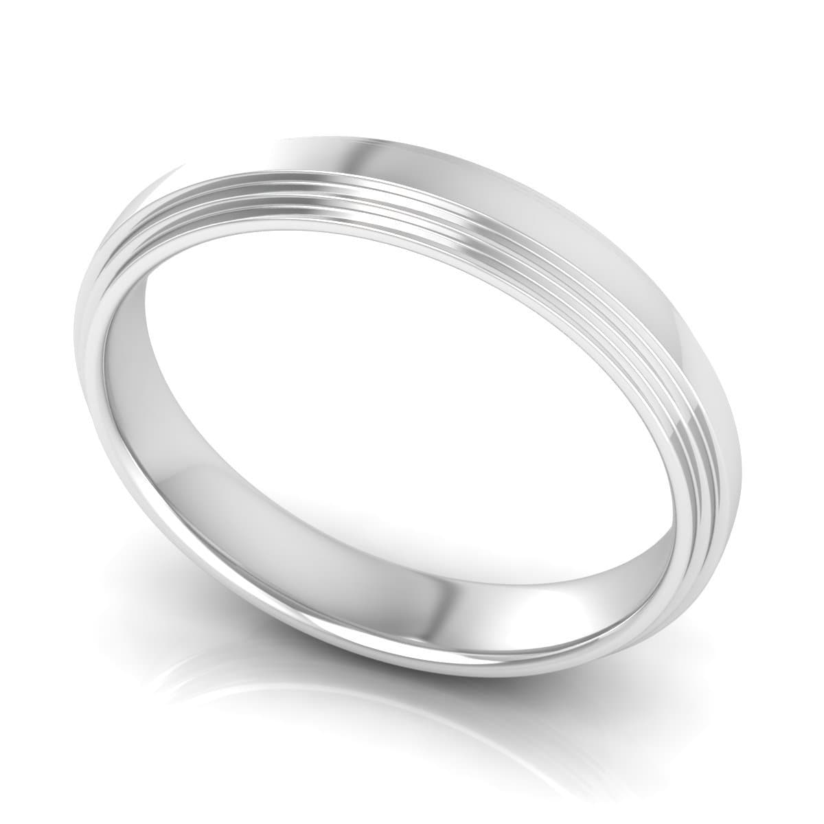 4.0 mm Plain Wedding Band in 14KT, 18KT & Platinum