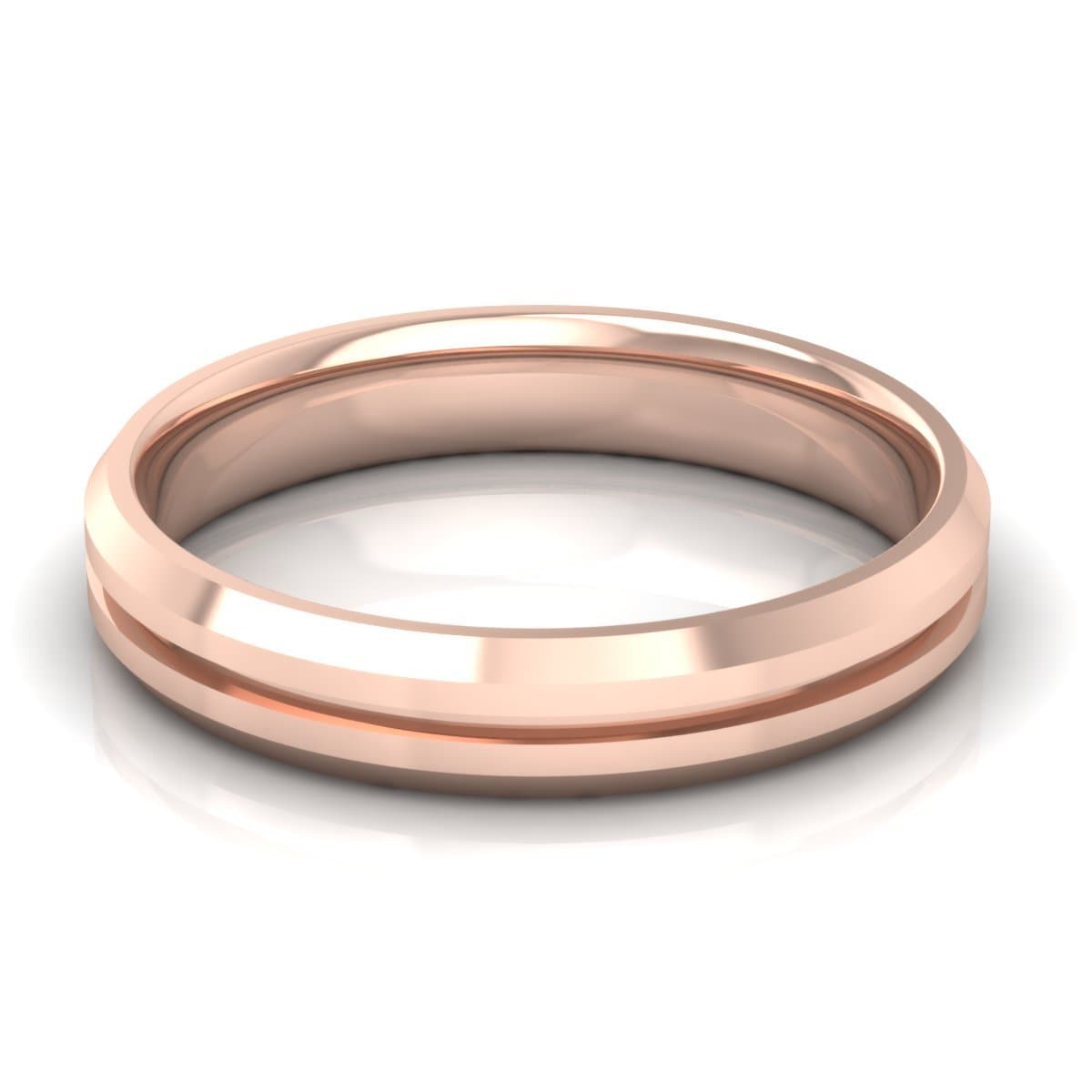 4.0 mm Plain Wedding Band in 14KT, 18KT & Platinum