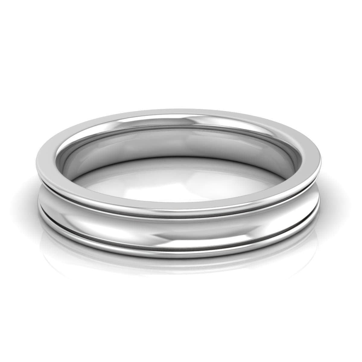 4.0 mm Plain Wedding Band in 14KT, 18KT & Platinum