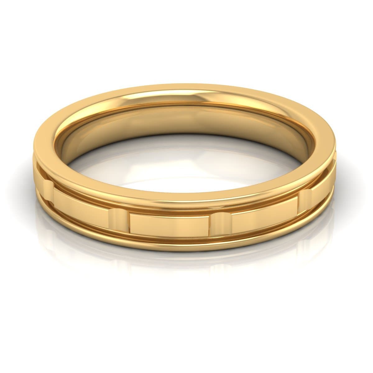 4.0 mm Plain Wedding Band in 14KT, 18KT & Platinum