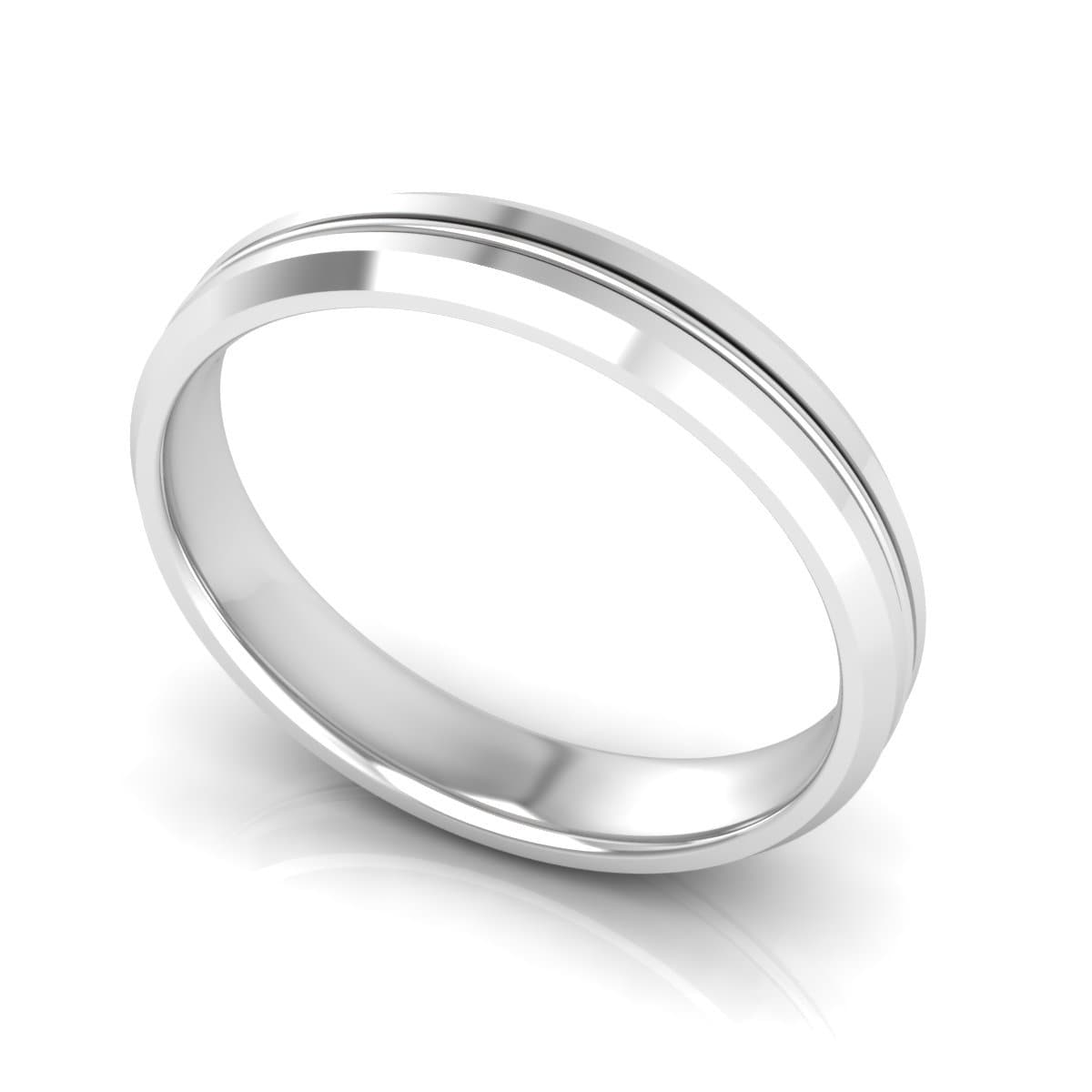 4.0 mm Plain Wedding Band in 14KT, 18KT & Platinum