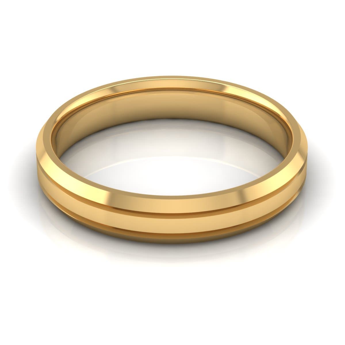 4.0 mm Plain Wedding Band in 14KT, 18KT & Platinum