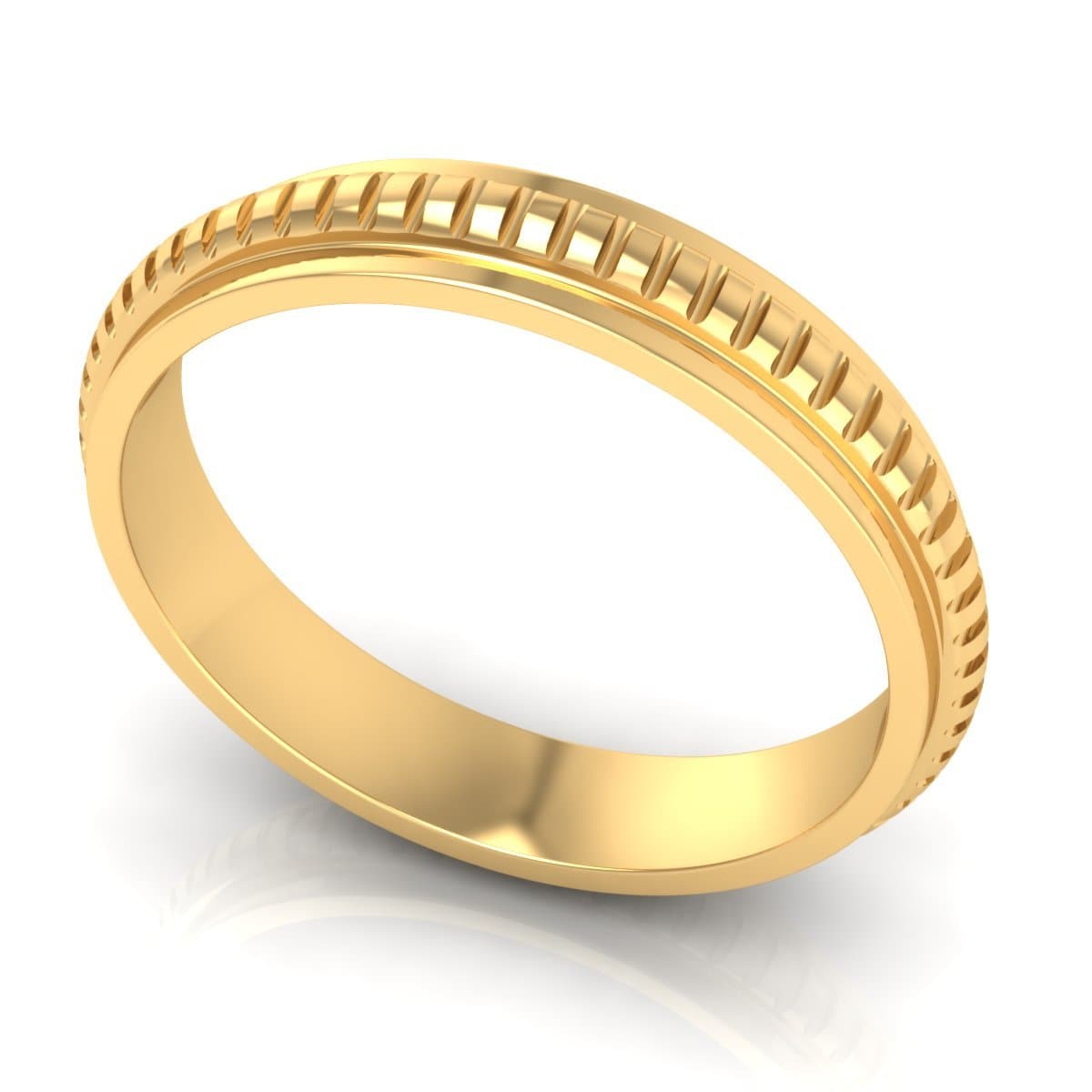 4.0 mm Plain Wedding Band in 14KT, 18KT & Platinum - Primestyle.com