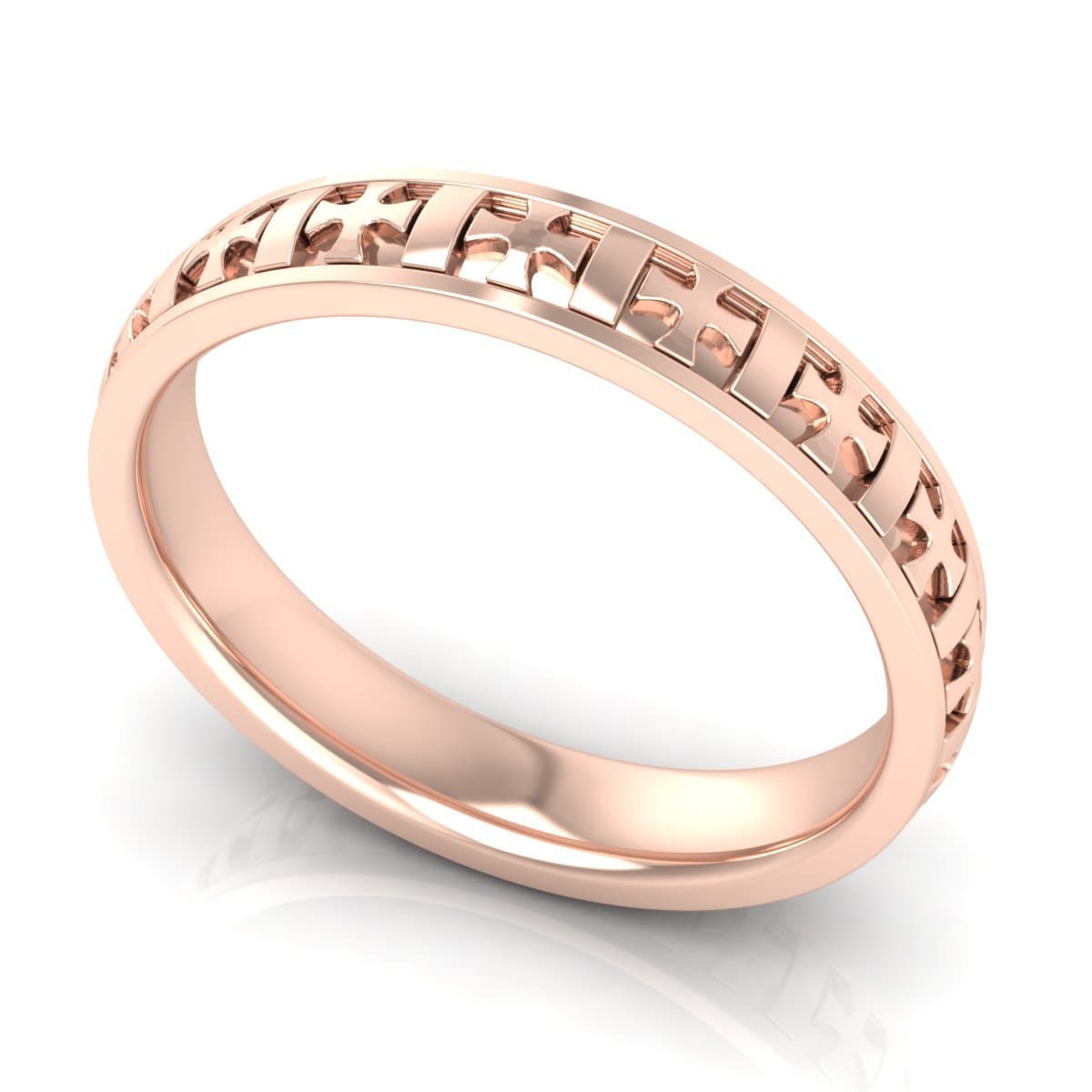 4.0 mm Plain Wedding Band in 14KT, 18KT & Platinum - Primestyle.com