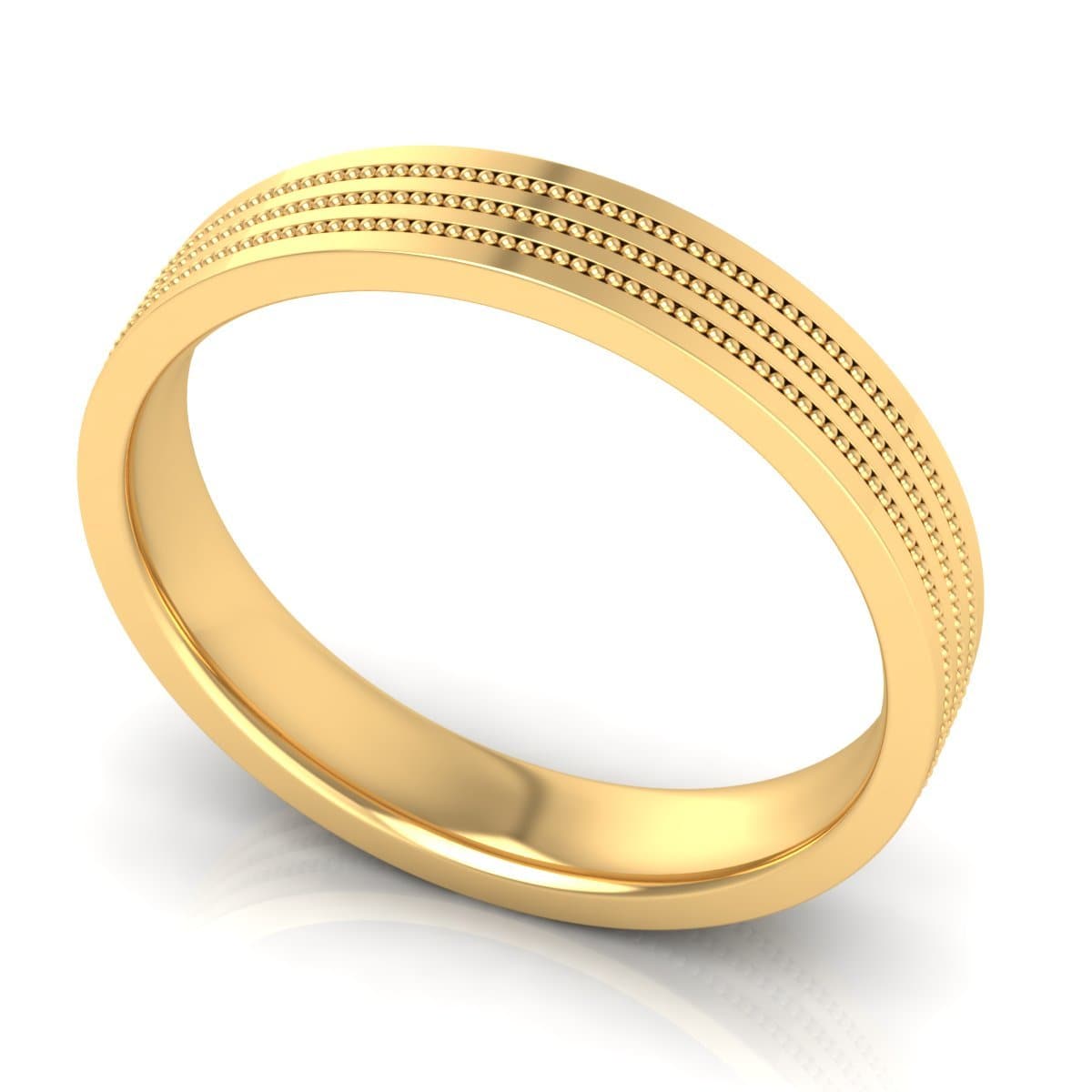4.0 mm Plain Wedding Band in 14KT, 18KT & Platinum