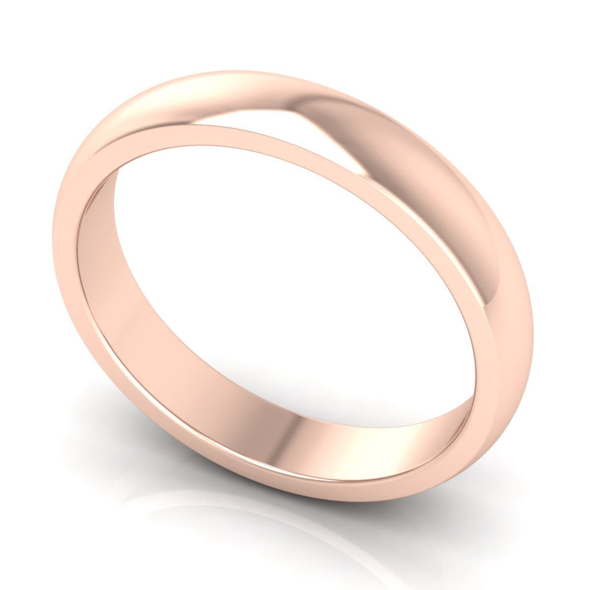 4.0 mm Plain Wedding Band in 14KT, 18KT & Platinum - Primestyle.com